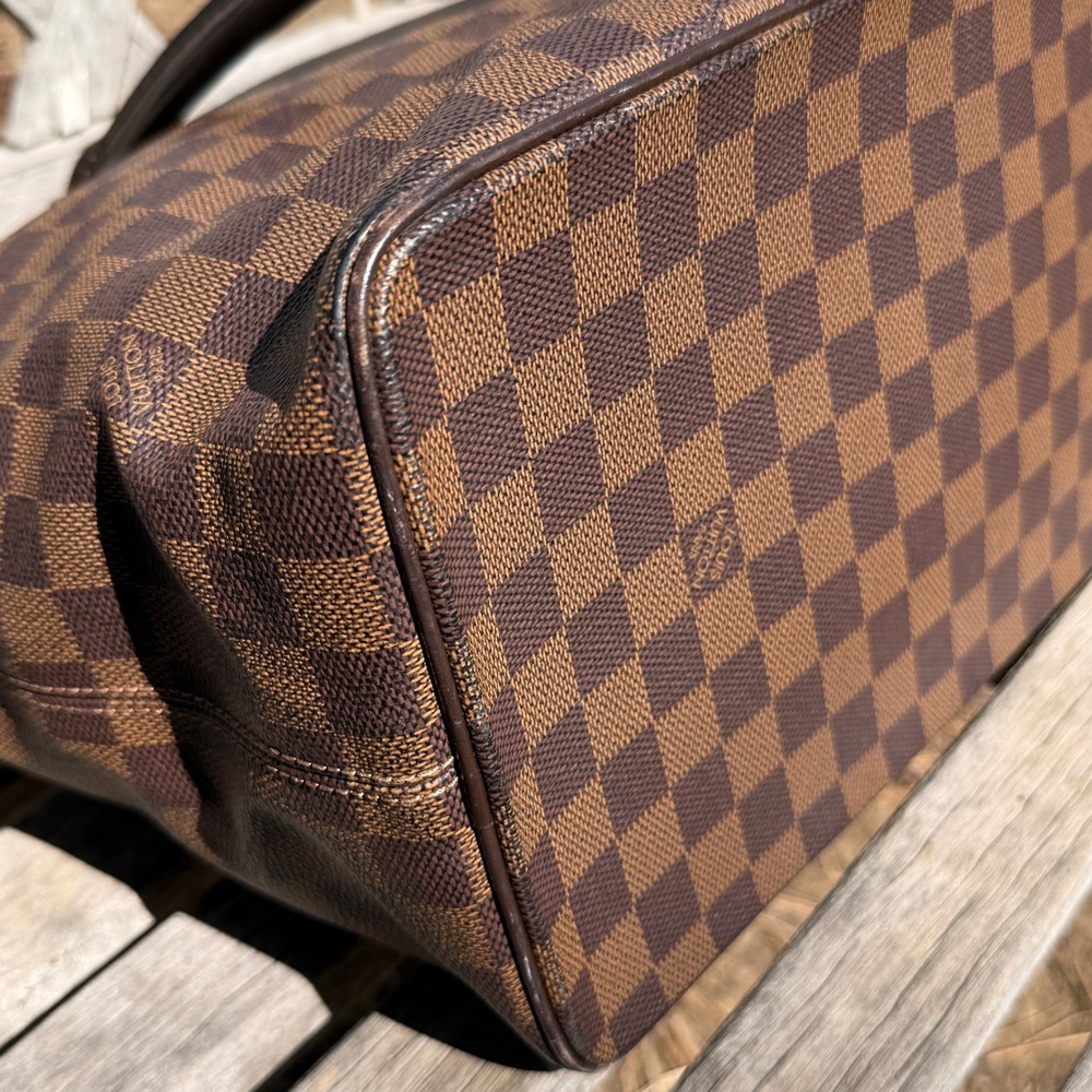 Authentic Louis Vuitton Damier Ebene Saleya MM Tote - Picture 9 of 17